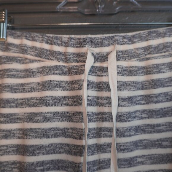 Dakini Womens Bluish Grey White Stripe Drawstring Summer Skirt Size Medium - Picture 3 of 6